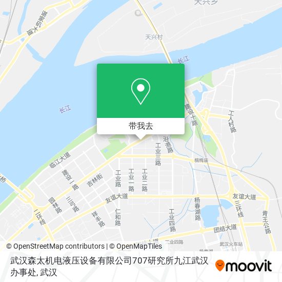 武汉森太机电液压设备有限公司707研究所九江武汉办事处地图