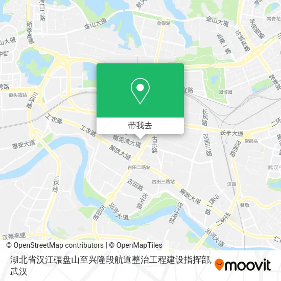 湖北省汉江碾盘山至兴隆段航道整治工程建设指挥部地图