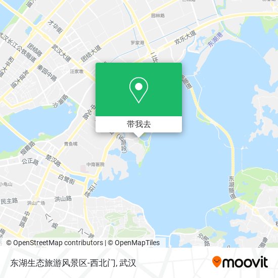 东湖生态旅游风景区-西北门地图