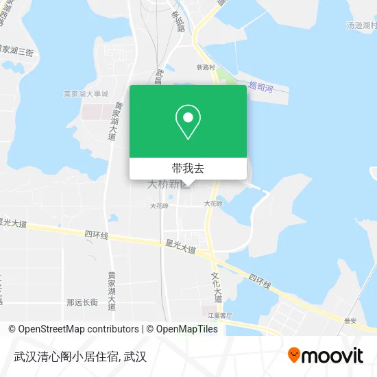 武汉清心阁小居住宿地图