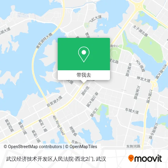 武汉经济技术开发区人民法院-西北2门地图