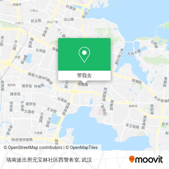珞南派出所元宝林社区西警务室地图