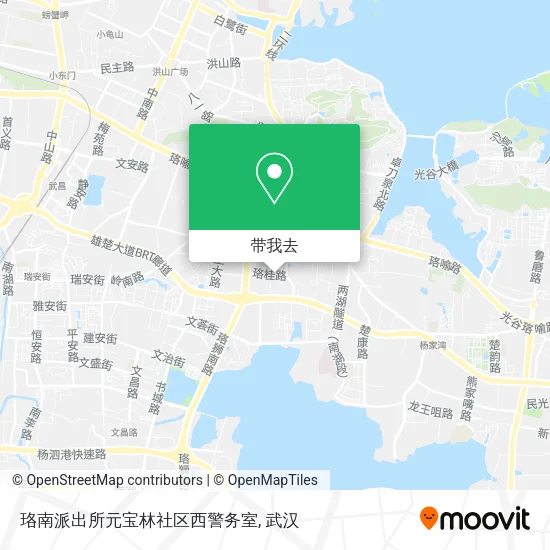 珞南派出所元宝林社区西警务室地图