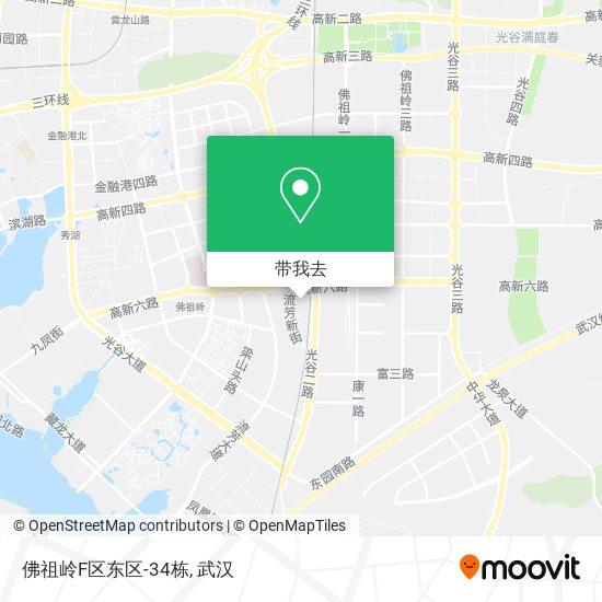 佛祖岭F区东区-34栋地图