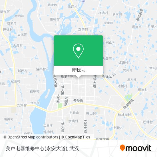 美声电器维修中心(永安大道)地图