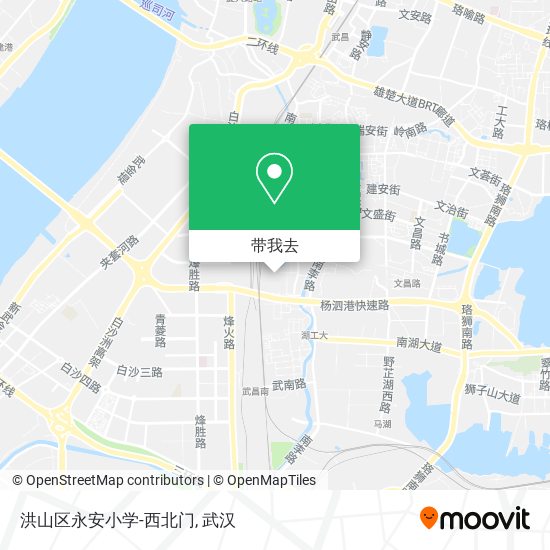 洪山区永安小学-西北门地图