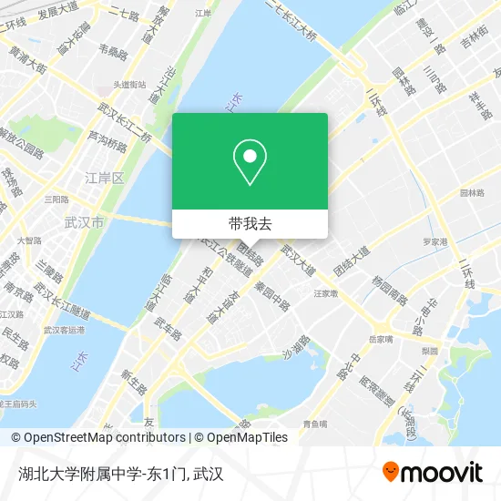 湖北大学附属中学-东1门地图