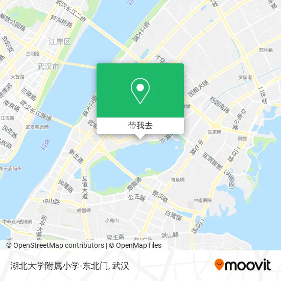 湖北大学附属小学-东北门地图
