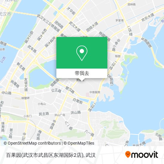 百果园(武汉市武昌区东湖国际2店)地图