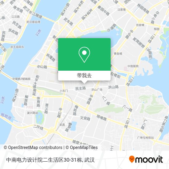 中南电力设计院二生活区30-31栋地图