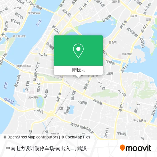 中南电力设计院停车场-南出入口地图