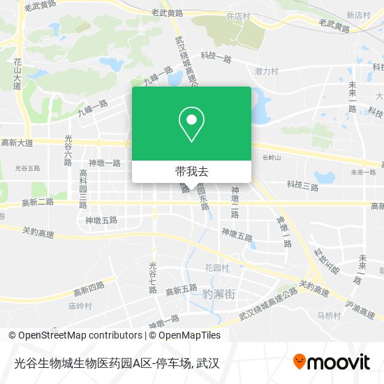 光谷生物城生物医药园A区-停车场地图