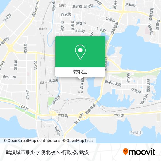 武汉城市职业学院北校区-行政楼地图