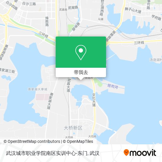 武汉城市职业学院南区实训中心-东门地图