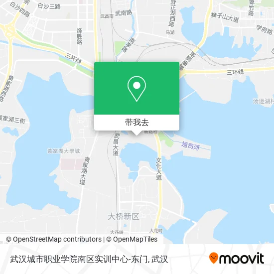 武汉城市职业学院南区实训中心-东门地图