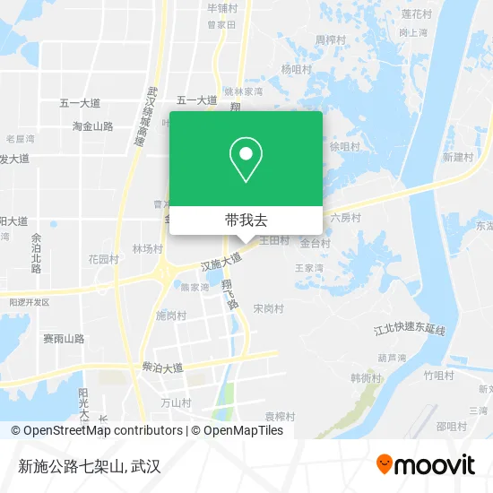 新施公路七架山地图