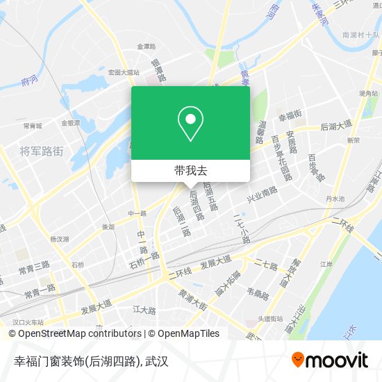 幸福门窗装饰(后湖四路)地图