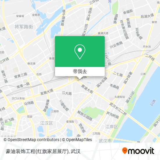 豪迪装饰工程(红旗家居展厅)地图