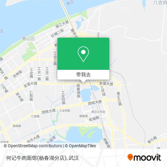 何记牛肉面馆(杨春湖分店)地图