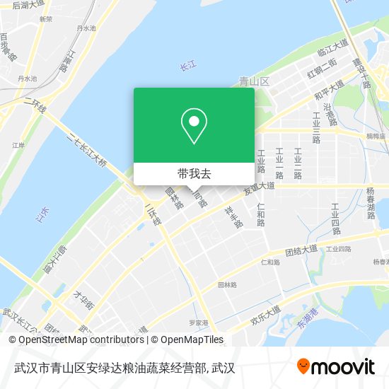 武汉市青山区安绿达粮油蔬菜经营部地图