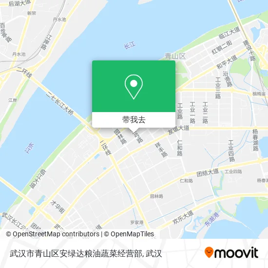 武汉市青山区安绿达粮油蔬菜经营部地图