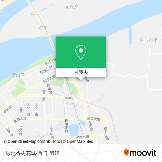 绿地香树花城-西门地图