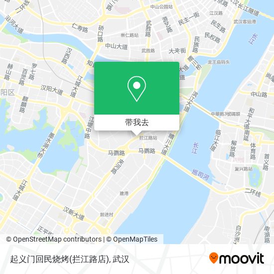 起义门回民烧烤(拦江路店)地图