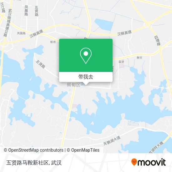 五贤路马鞍新社区地图