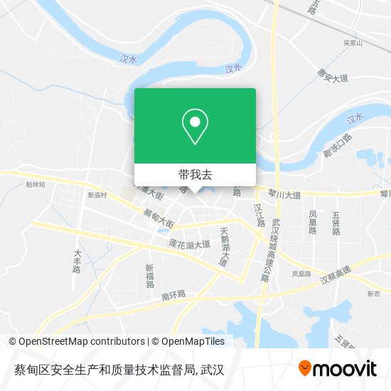 蔡甸区安全生产和质量技术监督局地图