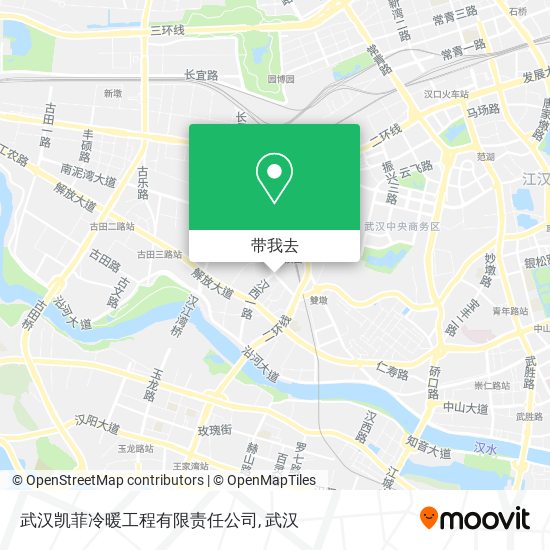 武汉凯菲冷暖工程有限责任公司地图