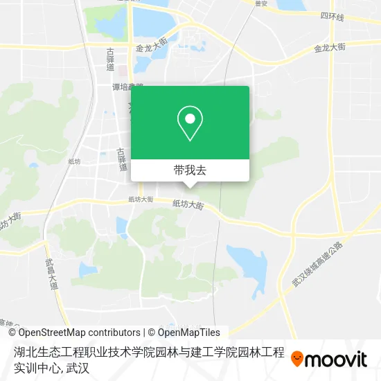 湖北生态工程职业技术学院园林与建工学院园林工程实训中心地图