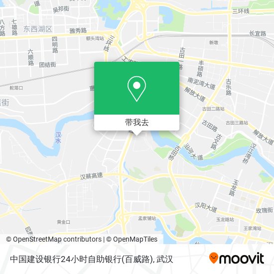中国建设银行24小时自助银行(百威路)地图