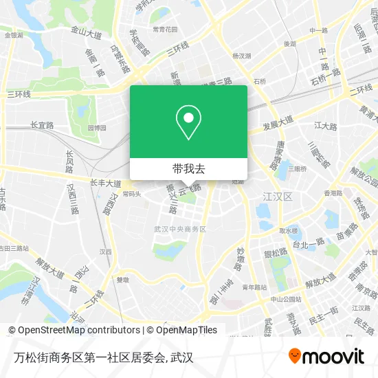 万松街商务区第一社区居委会地图