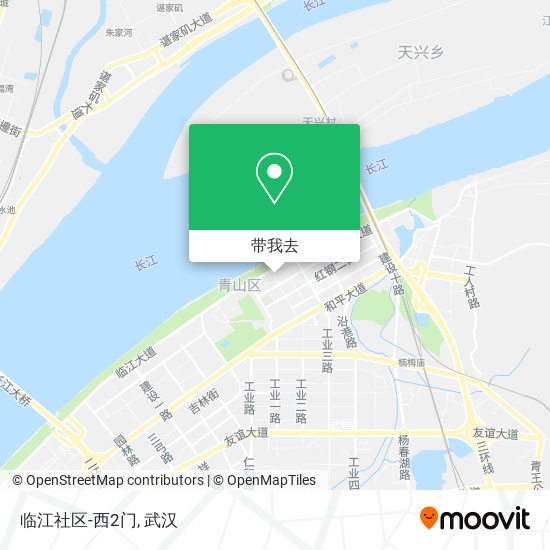 临江社区-西2门地图