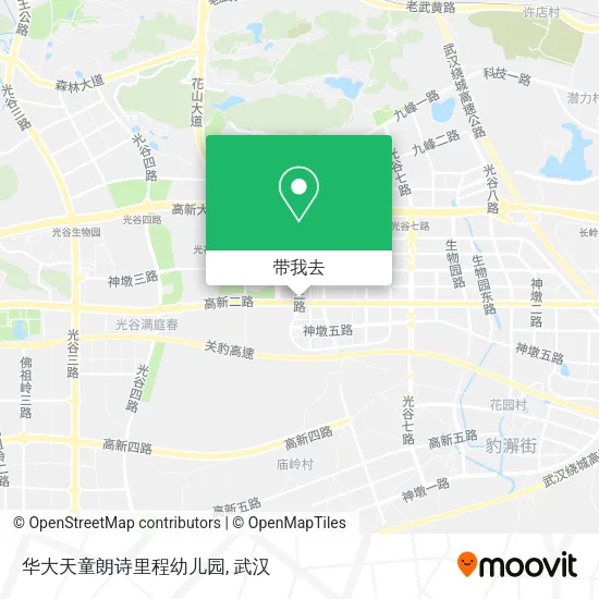 华大天童朗诗里程幼儿园地图