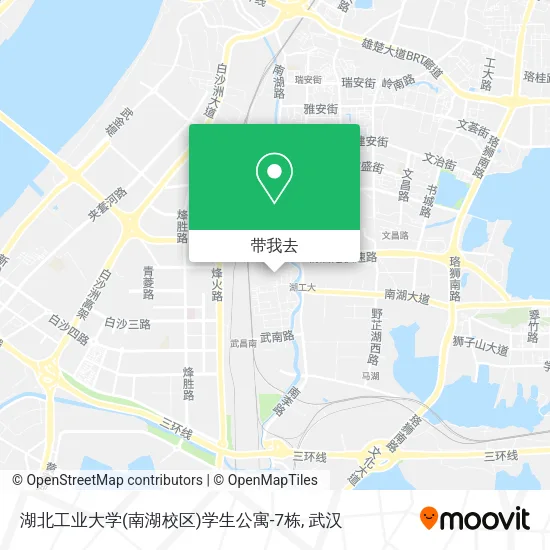 湖北工业大学(南湖校区)学生公寓-7栋地图
