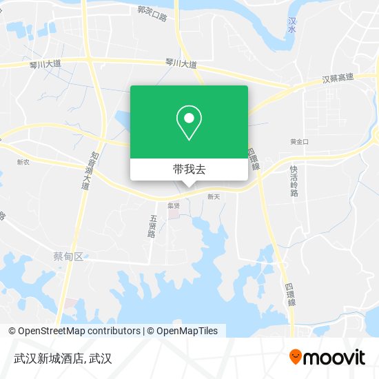 武汉新城酒店地图