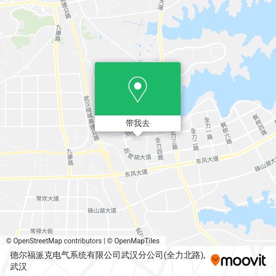 德尔福派克电气系统有限公司武汉分公司(全力北路)地图