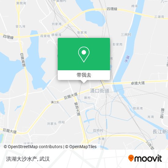 洪湖大沙水产地图