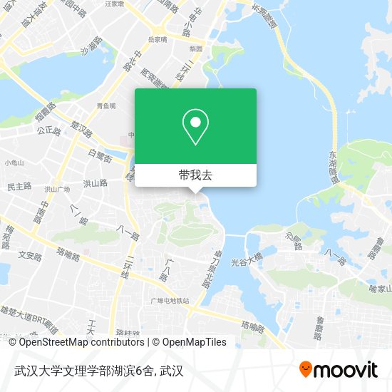 武汉大学文理学部湖滨6舍地图