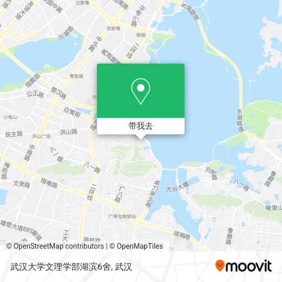 武汉大学文理学部湖滨6舍地图