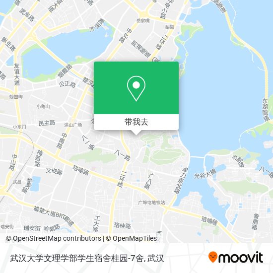 武汉大学文理学部学生宿舍桂园-7舍地图