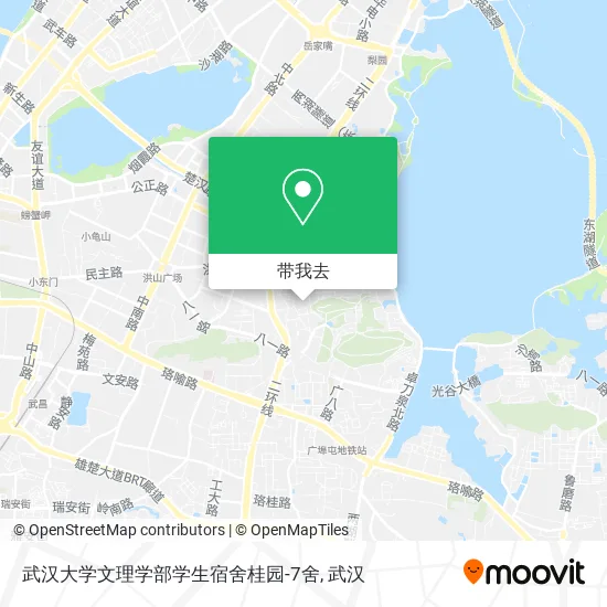 武汉大学文理学部学生宿舍桂园-7舍地图
