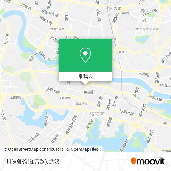 川味餐馆(知音路)地图