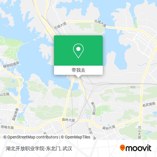 湖北开放职业学院-东北门地图