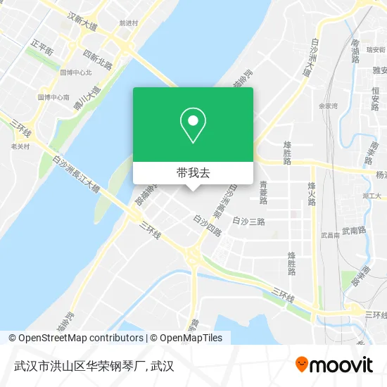 武汉市洪山区华荣钢琴厂地图