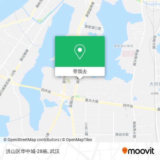 洪山区华中城-28栋地图