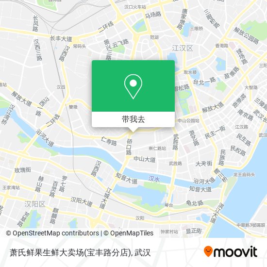 萧氏鲜果生鲜大卖场(宝丰路分店)地图