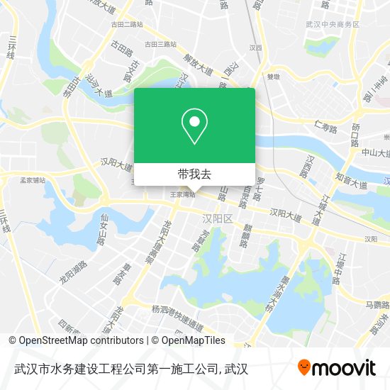 武汉市水务建设工程公司第一施工公司地图