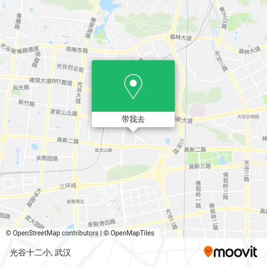 光谷十二小地图